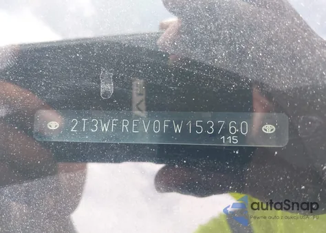 2015 Toyota Rav4 Xle from USA, damaged, VIN 2T3WFREV0FW153760